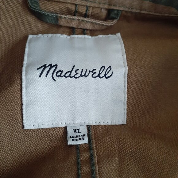 Madewell Women's Size XL Camo Dispatch Canvas Military Jacket - Picture 6 of 14
